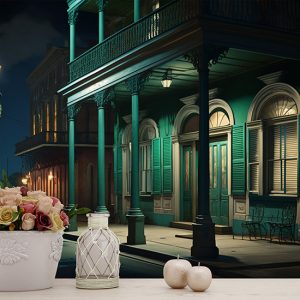 New Orleans Sokak Manzarası Duvar Kağıdı YD-00543