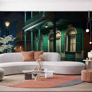 New Orleans Sokak Manzarası Duvar Kağıdı YD-00543