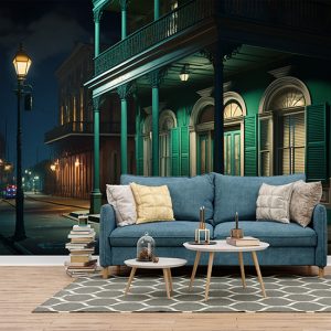 New Orleans Sokak Manzarası Duvar Kağıdı YD-00543