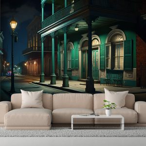 New Orleans Sokak Manzarası Duvar Kağıdı YD-00543