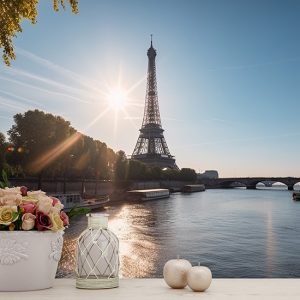 Eyfel Kulesi Harika Paris Manzarası Duvar Kağıdı YD-00547
