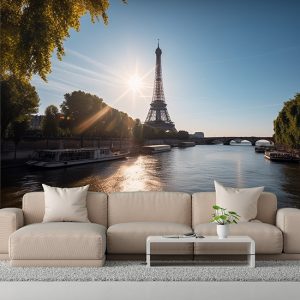 Eyfel Kulesi Harika Paris Manzarası Duvar Kağıdı YD-00547