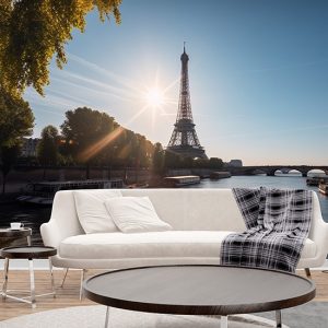 Eyfel Kulesi Harika Paris Manzarası Duvar Kağıdı YD-00547