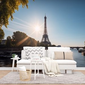 Eyfel Kulesi Harika Paris Manzarası Duvar Kağıdı YD-00547