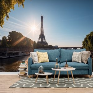 Eyfel Kulesi Harika Paris Manzarası Duvar Kağıdı YD-00547