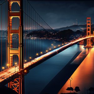 Harika Golden Gate Köprüsü Manzara Duvar Kağıdı YD-00551