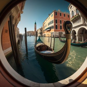 Venedik Gondollar Harika Manzara Duvar Kağıdı YD-00563