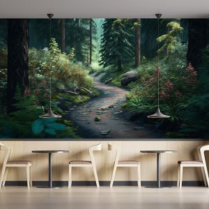 Tropikal Orman Manzarası Duvar Kağıtları YD-00699