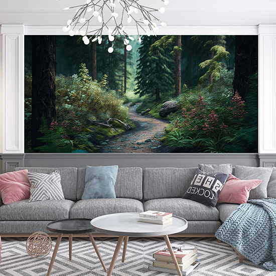 Tropikal Orman Manzarası Duvar Kağıtları YD-00699