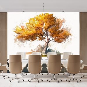 Suluboya Sonbahar Ağacı Duvar Kağıtları YD-00703