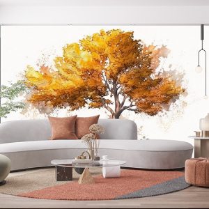 Suluboya Sonbahar Ağacı Duvar Kağıtları YD-00703