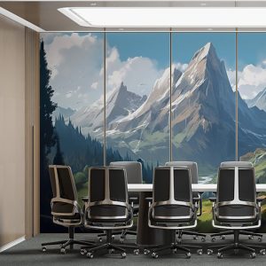 Eşsiz Dağ Manzarası Dekor Duvar Kağıdı YD-00725