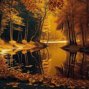 Sonbahar Orman Manzara Duvar Kağıdı YD-00697