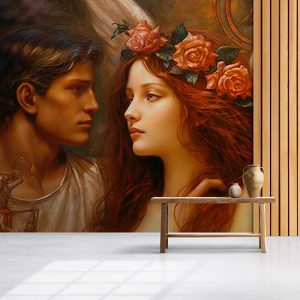 Hüzünlü Bir Çift Yağlı Boya Duvar Kağıdı YS-00721