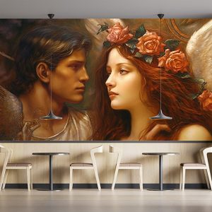 Hüzünlü Bir Çift Yağlı Boya Duvar Kağıdı YS-00721