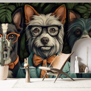 Havalı Gözlüklü Papyonlu Köpekler Duvar Kağıdı Modelleri ve Fiyatları Dekoros'da. Tüm Türkiye'ye Poster Duvar Kağıdı Gönderilir. Şimdi Alışverişe!