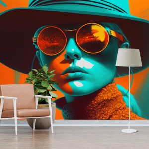 Turuncu Gözlüklü Güzel Kadın Duvar Kağıdı Modelleri ve Fiyatları Dekoros'da. Tüm Türkiye'ye Poster Duvar Kağıtları Gönderilir.