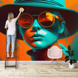 Turuncu Gözlüklü Güzel Kadın Duvar Kağıdı Modelleri ve Fiyatları Dekoros'da. Tüm Türkiye'ye Poster Duvar Kağıtları Gönderilir.