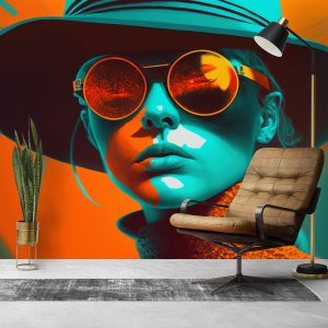 Turuncu Gözlüklü Güzel Kadın Duvar Kağıdı Modelleri ve Fiyatları Dekoros'da. Tüm Türkiye'ye Poster Duvar Kağıtları Gönderilir.