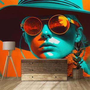 Turuncu Gözlüklü Güzel Kadın Duvar Kağıdı Modelleri ve Fiyatları Dekoros'da. Tüm Türkiye'ye Poster Duvar Kağıtları Gönderilir.
