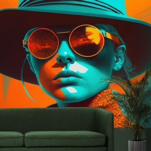 Turuncu Gözlüklü Güzel Kadın Duvar Kağıdı Modelleri ve Fiyatları Dekoros'da. Tüm Türkiye'ye Poster Duvar Kağıtları Gönderilir.