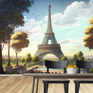 Paris Eyfel Kulesi Manzara Duvar Kağıtları YD-00742