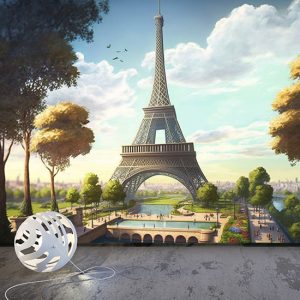 Paris Eyfel Kulesi Manzara Duvar Kağıtları YD-00742