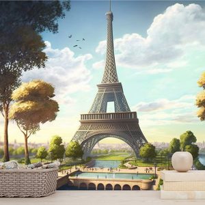 Paris Eyfel Kulesi Manzara Duvar Kağıtları YD-00742