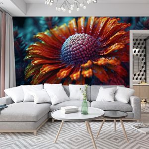 3D kasımpatı Çiçeği Duvar Kağıdı YF-02014