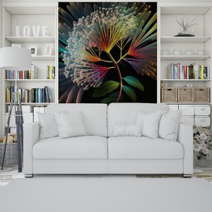 Protea Çiçeği 3D İllüstrasyon Duvar Kağıtları YF-02032