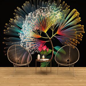 Protea Çiçeği 3D İllüstrasyon Duvar Kağıtları YF-02032