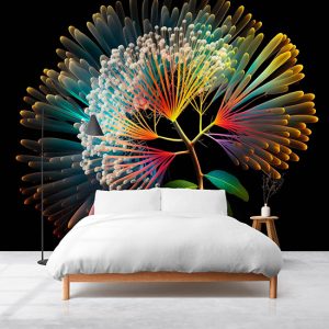 Protea Çiçeği 3D İllüstrasyon Duvar Kağıtları YF-02032