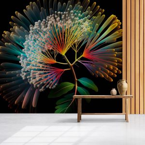 Protea Çiçeği 3D İllüstrasyon Duvar Kağıtları YF-02032