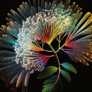 Protea Çiçeği 3D İllüstrasyon Duvar Kağıtları YF-02032