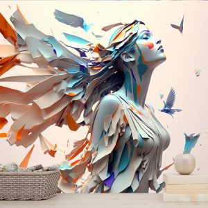 Fashion Kadın En İyi Modern Duvar Kağıtları YK-00594