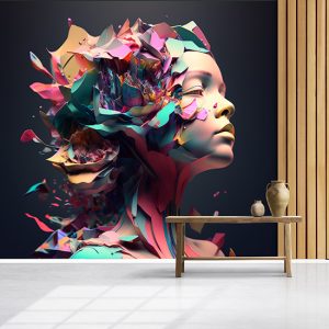 3D Kadın En İyi Bayan Kuaförü Duvar Kağıtları YK-00765