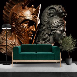 Savaş Zırhlarıyla Ares ve Afrodit Mitolojik Duvar Kağıdı YM-00285