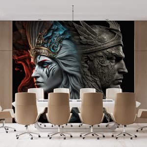 Tanrı Ares ve Tanrıça Afrodit Mitolojik Duvar Kağıdı YM-00286