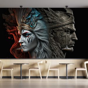 Tanrı Ares ve Tanrıça Afrodit Mitolojik Duvar Kağıdı YM-00286
