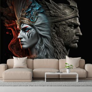 Tanrı Ares ve Tanrıça Afrodit Mitolojik Duvar Kağıdı YM-00286