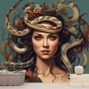 En Güzel Gerçek Medusa Çizimi Duvar Kağıtları Modelleri ve Fiyatları Dekoros'da. Tüm Türkiye'ye Poster Duvar Kağıdı Gönderilir.