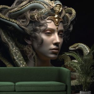En Güzel Gerçekçi Medusa Duvar Kağıdı Modelleri ve Fiyatları Dekoros'da. Tüm Türkiye'ye Poster Duvar Kağıtları Gönderilir.