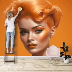 Harika Fütüristik Turuncu Saçlı Kadın Duvar Kağıdı Modelleri ve Fiyatları Dekoros'da. Tüm Türkiye'ye Poster Duvar Kağıdı Gönderilir.