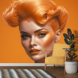 Harika Fütüristik Turuncu Saçlı Kadın Duvar Kağıdı Modelleri ve Fiyatları Dekoros'da. Tüm Türkiye'ye Poster Duvar Kağıdı Gönderilir.