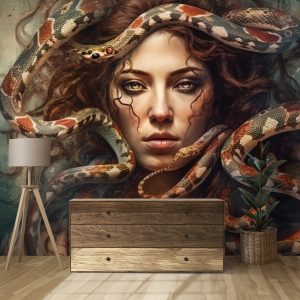 Kızıl Saçlı Medusa Sanatsal Resimli Duvar Kağıtları Modelleri ve Fiyatları Dekoros'da. Tüm Türkiye'ye Poster Duvar Kağıdı Gönderilir.