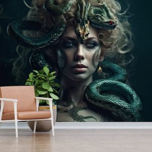 Medusa Portresi Gerçekçi Yılanlar Duvar Kağıdı Modelleri ve Fiyatları Dekoros'da. Tüm Türkiye'ye Poster Duvar Kağıtları Gönderilir.