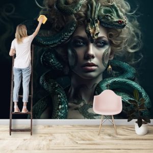 Medusa Portresi Gerçekçi Yılanlar Duvar Kağıdı Modelleri ve Fiyatları Dekoros'da. Tüm Türkiye'ye Poster Duvar Kağıtları Gönderilir.