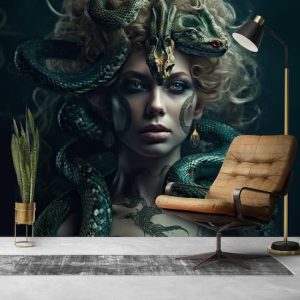 Medusa Portresi Gerçekçi Yılanlar Duvar Kağıdı Modelleri ve Fiyatları Dekoros'da. Tüm Türkiye'ye Poster Duvar Kağıtları Gönderilir.