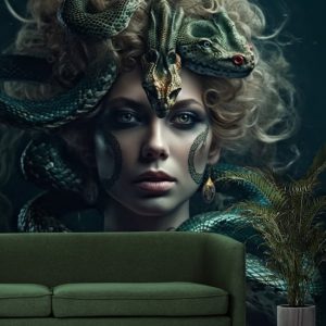 Medusa Portresi Gerçekçi Yılanlar Duvar Kağıdı Modelleri ve Fiyatları Dekoros'da. Tüm Türkiye'ye Poster Duvar Kağıtları Gönderilir.
