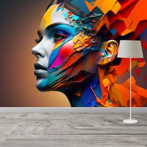 Rengarenk Makyajlı Güzel Kadın Duvar Kağıtları Modelleri ve Fiyatları Dekoros'da. Tüm Türkiye'ye Poster Duvar Kağıdı Gönderilir.